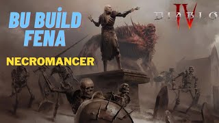 NECROMANCER ÖLÜM BÜYÜCÜSÜ BU BUILD YOK EDİYOR DIABLO IV TÜRKÇE