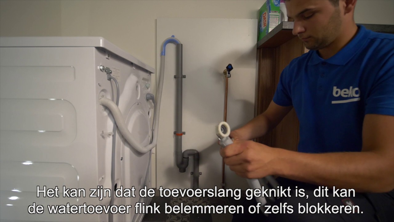 Wasmachine neemt geen water op | Beko - YouTube
