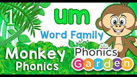 UM WORD FAMILY | MONKEY PHONICS | Playlist | Phonics Garden