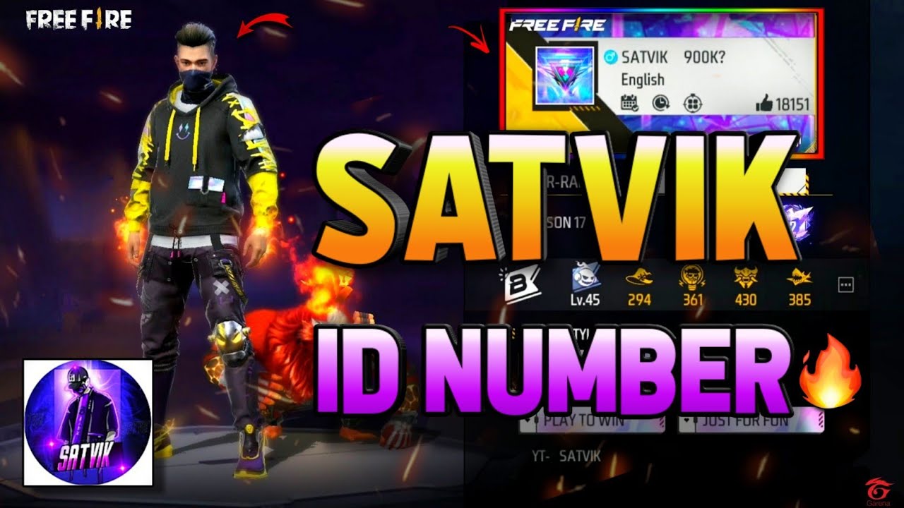 Satvik Ff Uid SATVIK FREE FIRE UID | SATVIK FF ID | SATVIK KI UID 🔥 SATVIK ID NUMBER ...