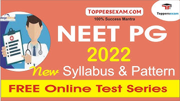 Online Test Series For NEET PG Exam 2022 | Syllabus | MCQ | Important Questions | Study Material