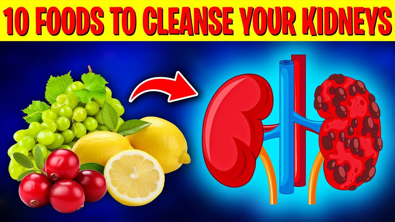 BEST 10 Foods To DETOX and CLEANSE Your Kidneys Naturally (REVERSE ...