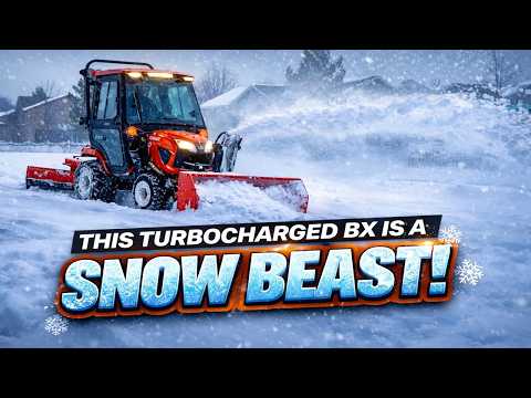 The Turbo Makes This Kubota BX a SNOW BEAST! ❄️ Storm Tested