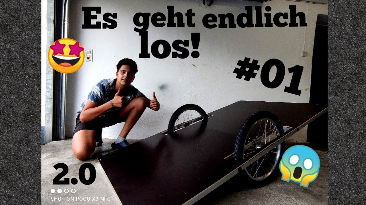 😱ES GEHT ENDLICH LOS!🤩 Fahrradwohnwagen #01 Fahrgestell [german]