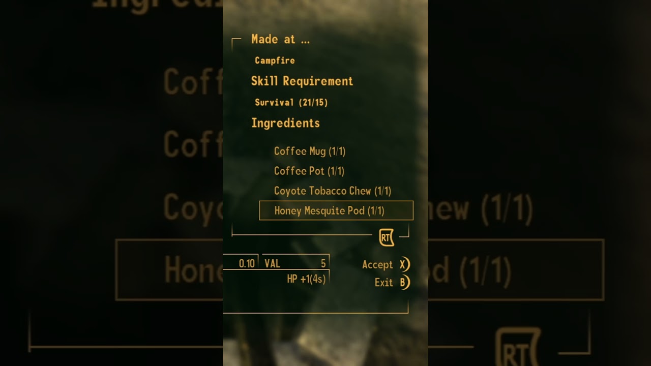 coyote tobacco chew new vegas You can make coffee in New Vegas if you find a Coffee Pot and Supply of  Mugs #fallout #newvegas