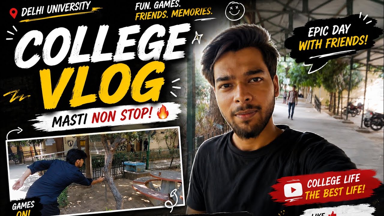     👌Epic College Day with Friends 🤩 | Acharya Narendra Dev College Vlog