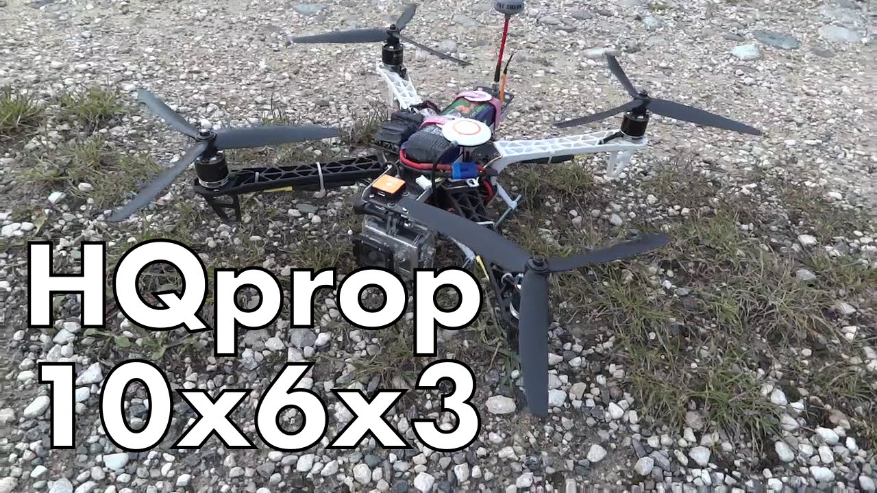 Testing new tri-blades propellers HQ10x6x3