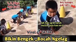 Video lucu bikin ngakak,, Bocah di suruh lari malah diem ditempat
