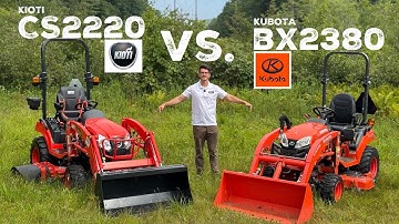 Kioti CS20 Series vs. Kubota BX80 Series  - CS2220 vs. BX2380 Subcompact Tractor Comparison