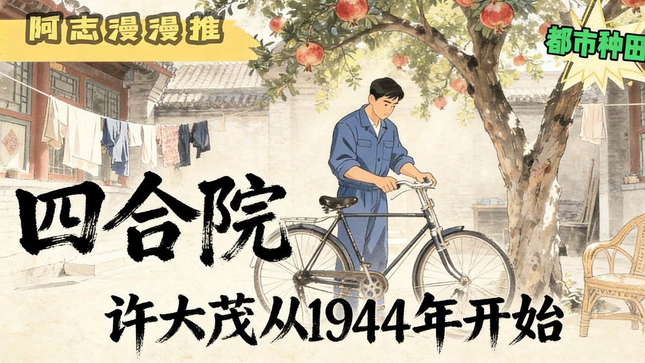 ✨完结文看《四合院》拆二代徐茂被泥头车送走后，灵魂跟阿飘许大茂融合，被带到了1944年的四合院，  