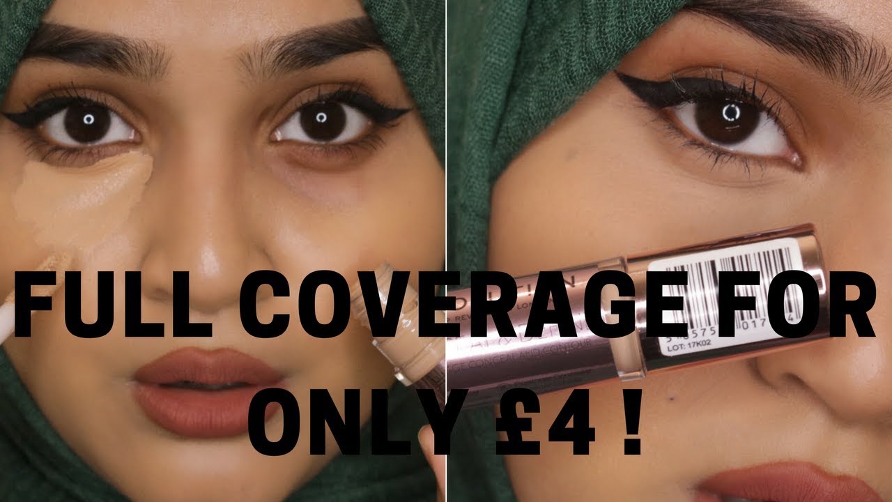 Makeup Revolution Conceal And Define Full Coverage For £4 On Brown Tan Desi Skin -