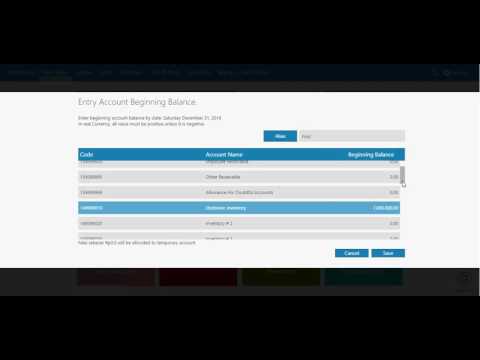 Fill in Beginning Balance Account on Zahir Online | THE BEST CLOUD ACCOUNTING SOFTWARE