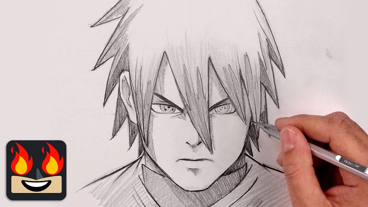 I tried to draw Sasuke earlier this year! I hope you guys like it. :) :  r/Naruto