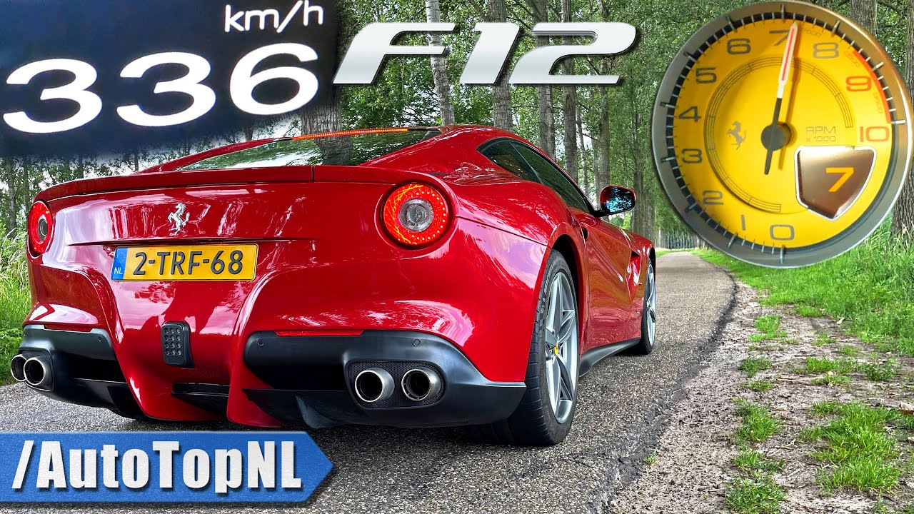 FERRARI F12 0-336 ACCELERATION TOP SPEED POV & INSANE SOUND by AutoTopNL