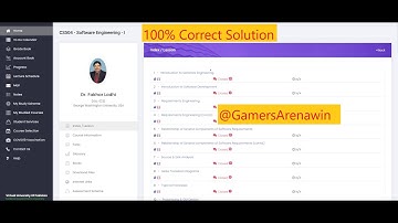CS504 Software Engineering Quiz 3 Spring 2023 100% Correct | CS504 Quiz 3 Solution | No Time Waste