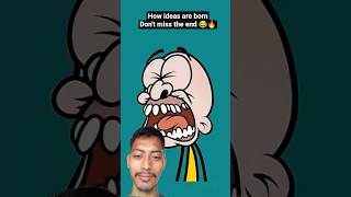 How ideas are born!😂 (best react Animation Memes) #shorts #funny #anime