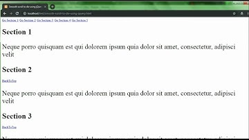 Create Smooth scroll to div using jQuery