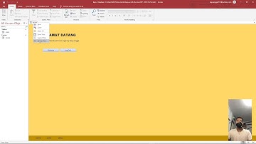 TUTORIAL MEMBUAT FORM LOGIN DAN HAK AKSES ADMIN DI MICROSOFT ACCESS