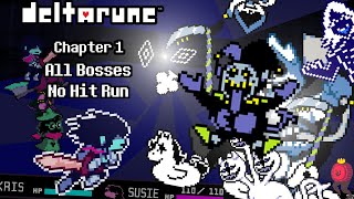 [No Hit Run] Deltarune Chapter 1 All Bosses