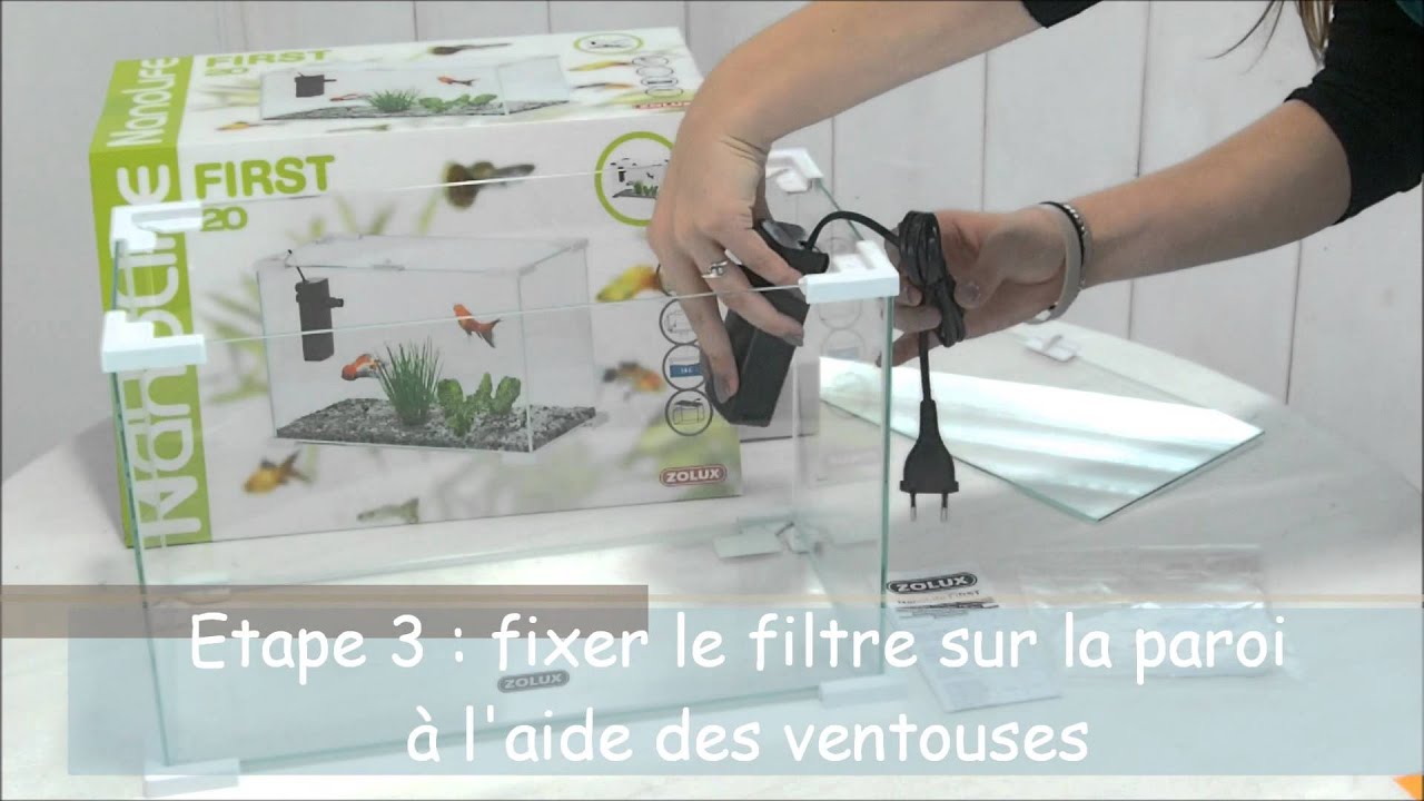 Gant de nettoyage pour vitre d'aquarium Zolux NanoLife