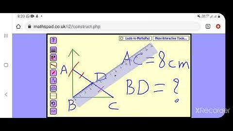 Length of the median in Right angled triangle