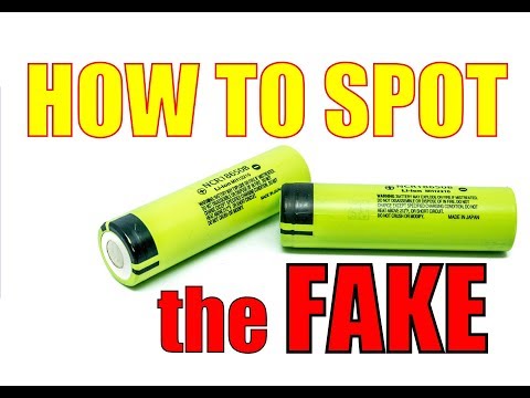 HOW TO: Spot FAKE 18650 Lithium Ion Batteries! - YouTube