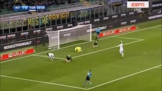 Andrea Belotti goal v Inter 26\/10\/16 (comedy defending)