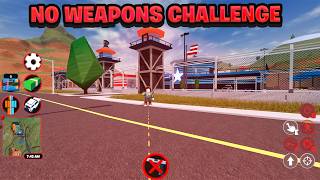 ROBLOX JAILBREAK NO WEAPON Challenge Was INSANE🚫🔫