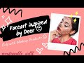 Faceart inspired by deer  animal inspired makeuplookwithout facepaint  only makeup products 
