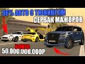 ТАКОГО ТЮНИНГА ВЫ НЕ ВИДЕЛИ НИГДЕ?!!БОНУС 50 МИЛЛИАРДОВ!!!МАЖОРСКИЙ СЕРВАК!-ОБЗОР СЕРВЕРА МТА