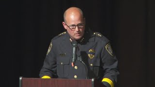 Cayce Police Chief Chris Cowan speaks at Drew Barr funeral: full vide