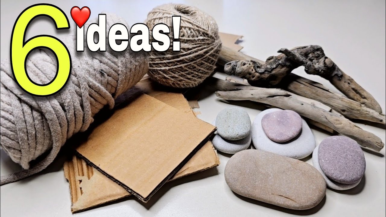 Natural Materials, Cardboard and Jute Rope! 6 Awesome Tiny House Ideas 👍♻️ 🥰