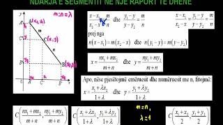 38 Matematika Klasa 12 Mesimi 38 Ndarja E Segmentit Në Një Raport Të Dhënë