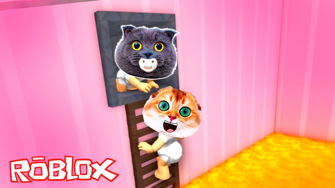 ПОБЕГ ИЗ ДЕТСКОГО САДА ОТ ЗЛОЙ НЯНИ с КОТОМ ПЕРСИКОМ  @kotPersey в РОБЛОКС  Командный Побег в Roblox