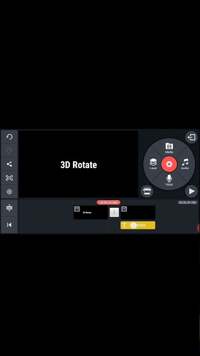 Cara Memutar Animasi Teks 3D di Kinemaster | Efek Transisi Flip 3D di Kinemaster