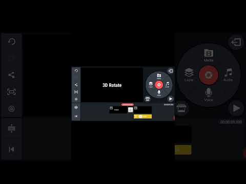 How To 3D Rotate Text Animation in Kinemaster | 3D Flip Transition Effect in Kinemaster