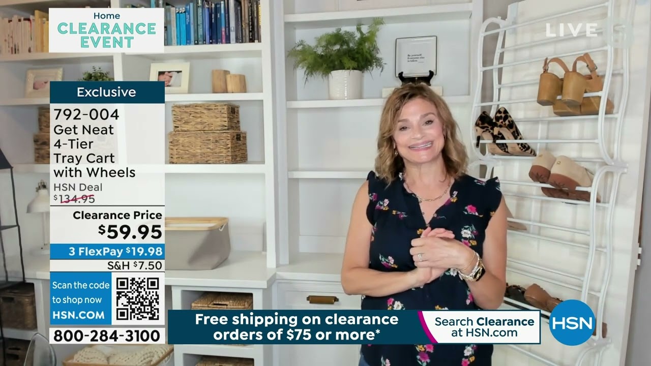 Get Neat 4Tier Tray Cart with Wheels