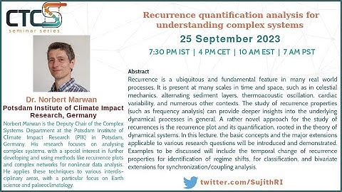 26 September, 2023 - Norbert Marwan