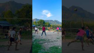 Volleyball playing in the village 🥰 #shortvideo #vollyball