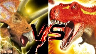 Chomp Vs Terry | Triceratops vs T-rex ⚡🔥