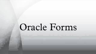 Oracle Forms
