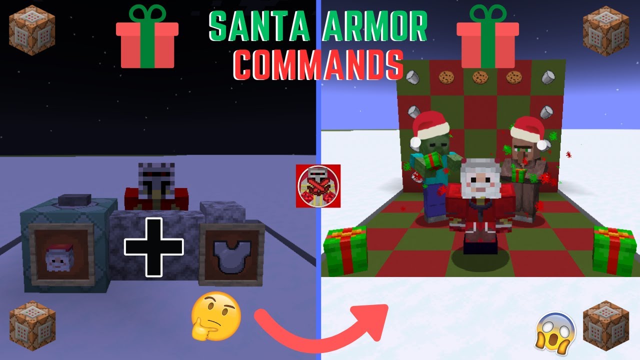 Command Block Tutorial #209: Santa Armor Commands in Minecraft (1.20 ...