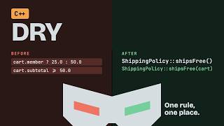 Clean Code in C++: Remove Duplicate Code (DRY)