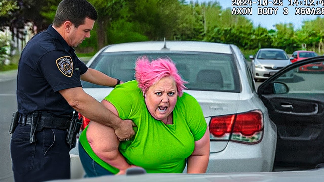 The DUMBEST Karen Turns A Traffic Stop Into A Felony - YouTube