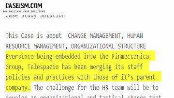 Performance Appraisal at Telespazio: Aligning Strategic Goals to People Development  Case Study Help