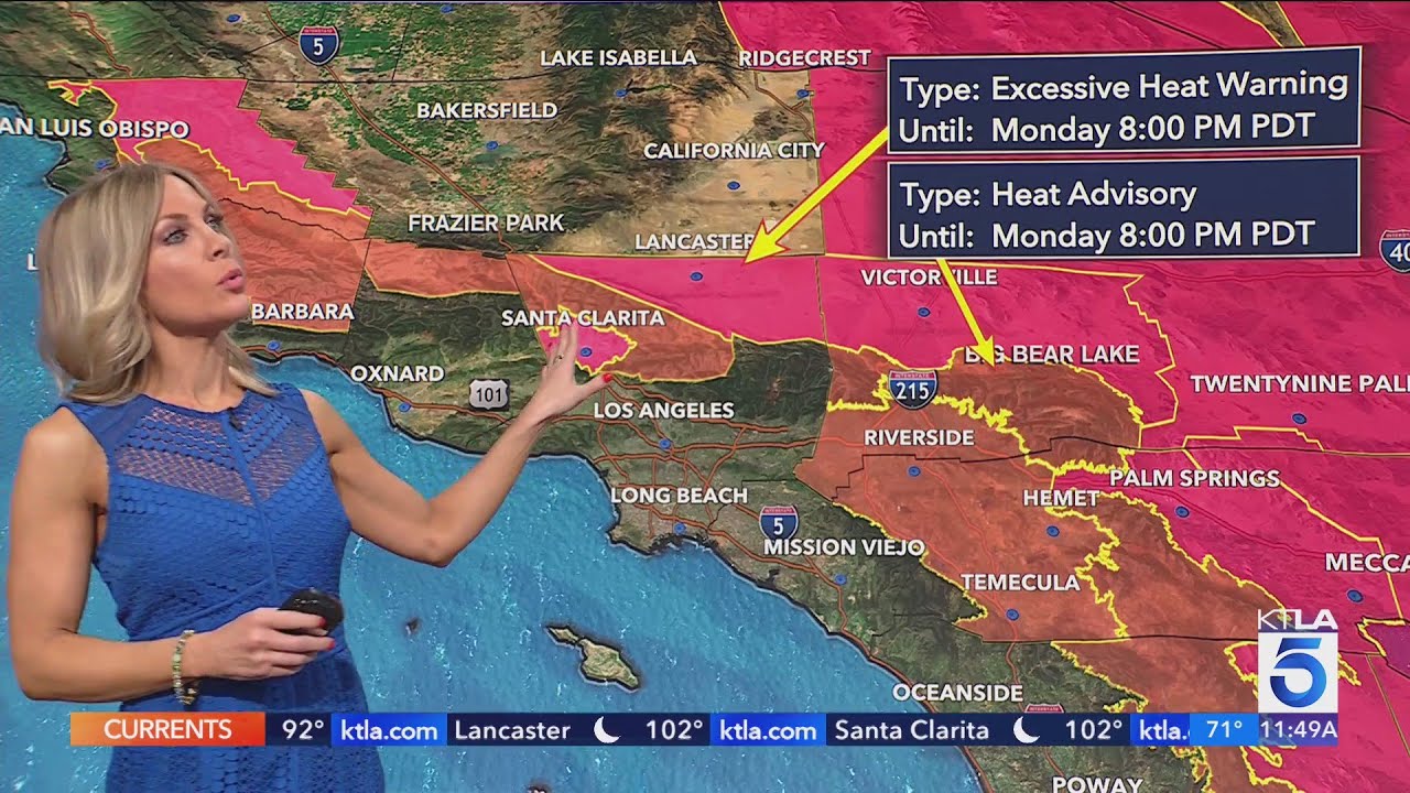 Excessive heat warnings remain in effect through Monday - YouTube