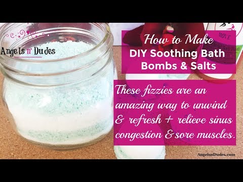 How to Make DIY Soothing Fizzy Bath Bombs & Salts