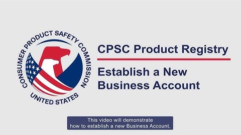 Create an Account - Establish a New Business Account