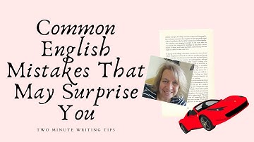 Avoid These Common Grammar Errors In English Writing