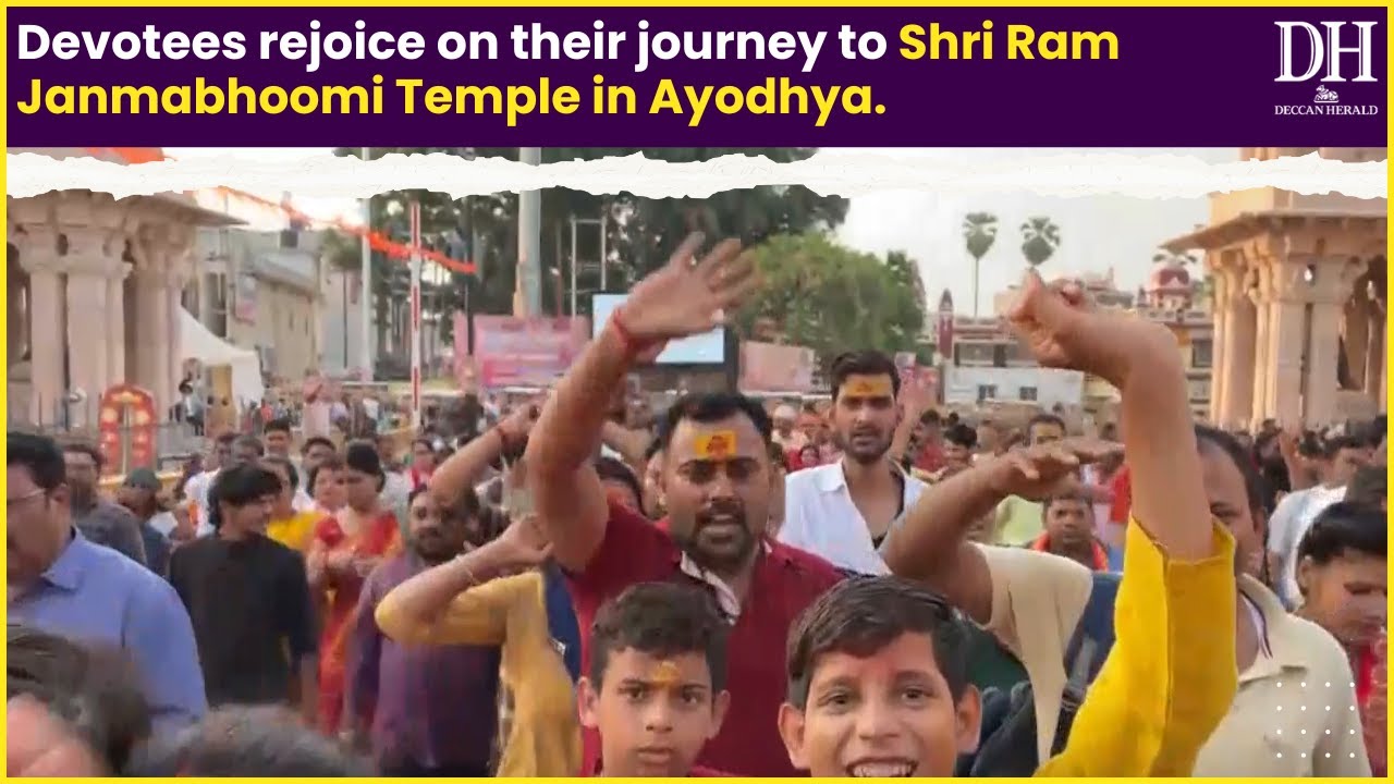 Devotees rejoice on their journey to Shri Ram Janmabhoomi Temple in ...